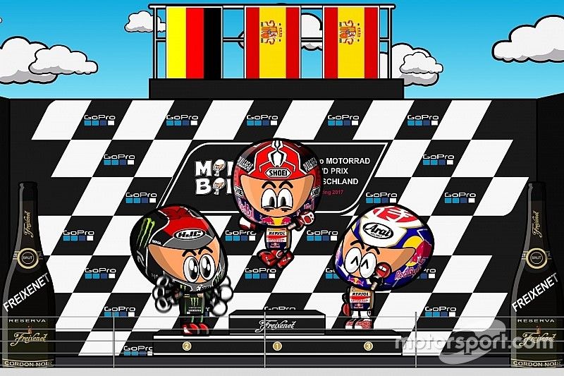 Vídeo: el GP de Alemania de MotoGP 2017 según 'MiniBikers'