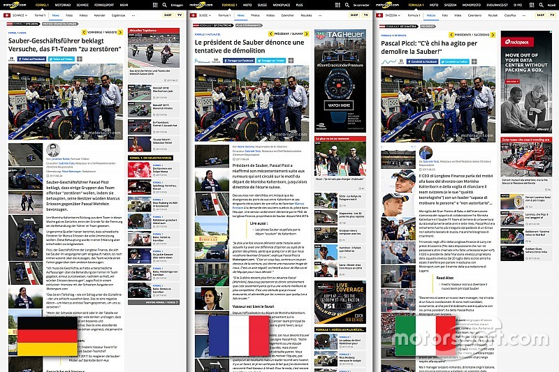 Motorsport.com открывает новое швейцарское издание на трех языках