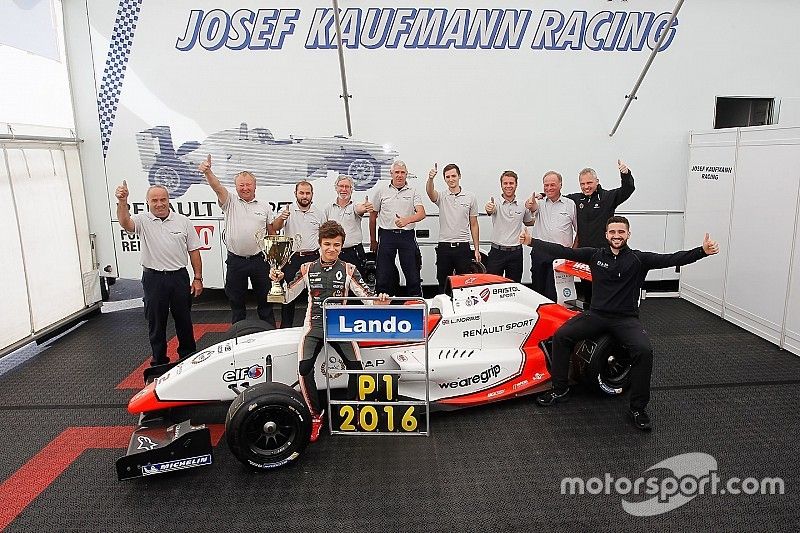 2016 Formula Renault 2.0 NEC champion Lando Norris, Josef Kaufmann Racing