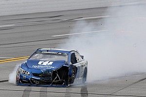 Dale Earnhardt Jr. crashes out early in the running at Talladega