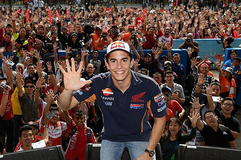 Marquez rayakan gelar juara MotoGP 2016 di Sentul