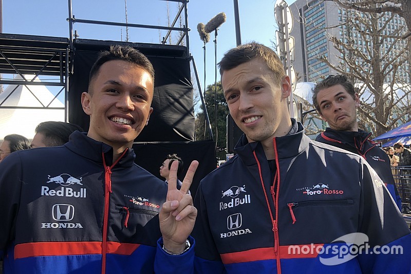 F1開幕戦に向けて一言! デモラン会場でトロロッソ・ホンダのふたりに突撃インタビュー