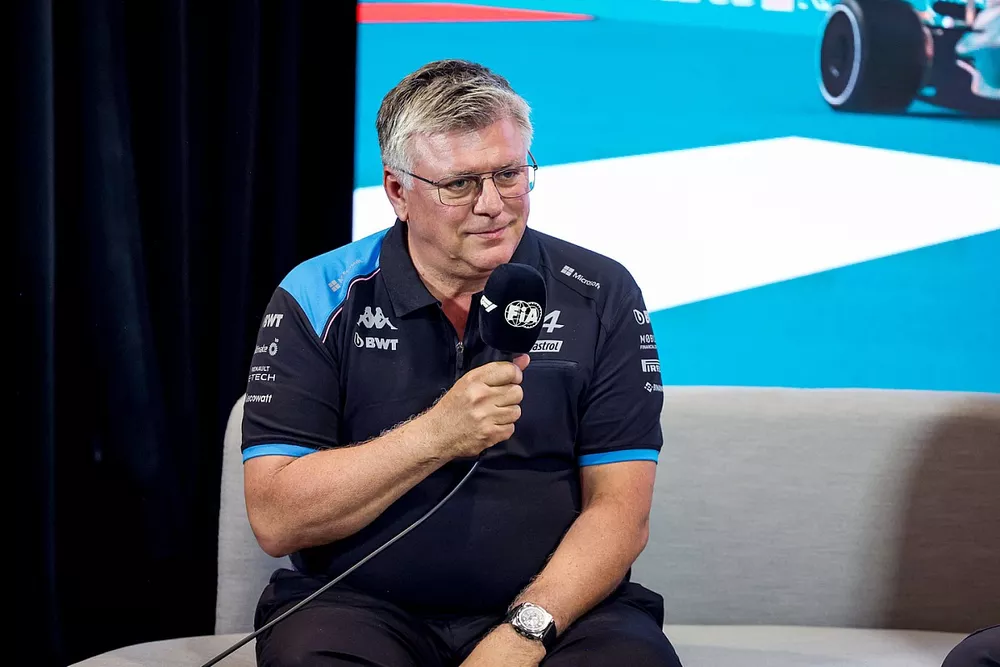 Otmar Szafnauer, Team Principal, Alpine F1 Team, en conf&eacute;rence de presse