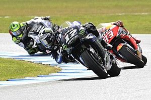 Vinales would "rather end up on the ground than second"