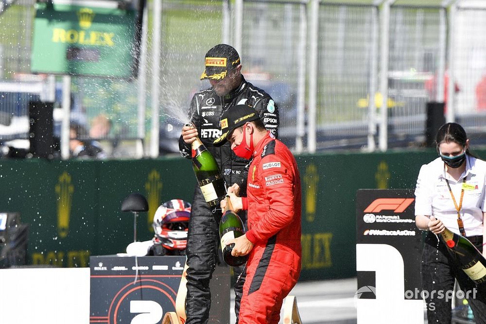 Per la FIA Bottas non ha violato le norme anti-COVID. Leclerc sì