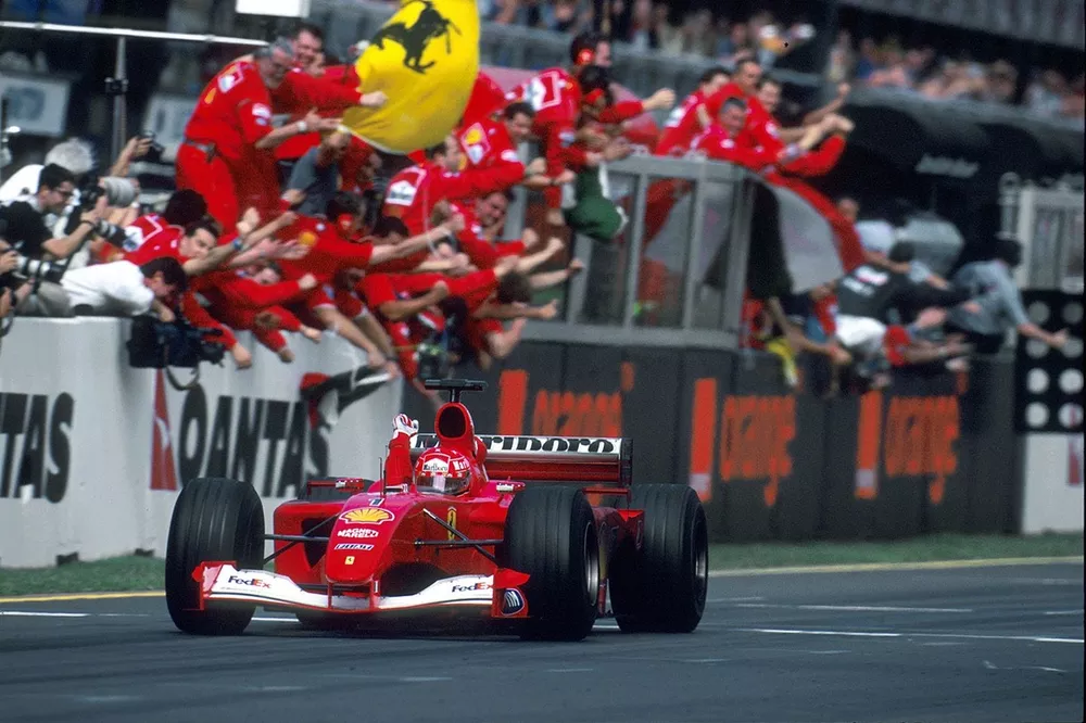 Michael Schumacher's legendary Ferrari F2001 sells for €15.9