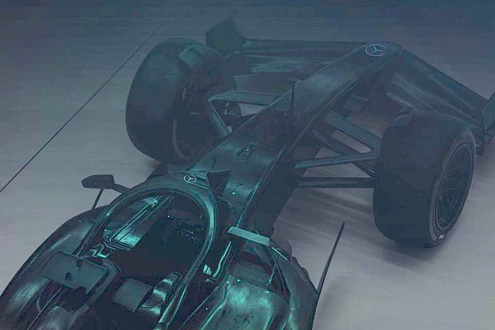 A Mercedes újabb fotót osztott meg a 2022-es autó bemutatója előtt