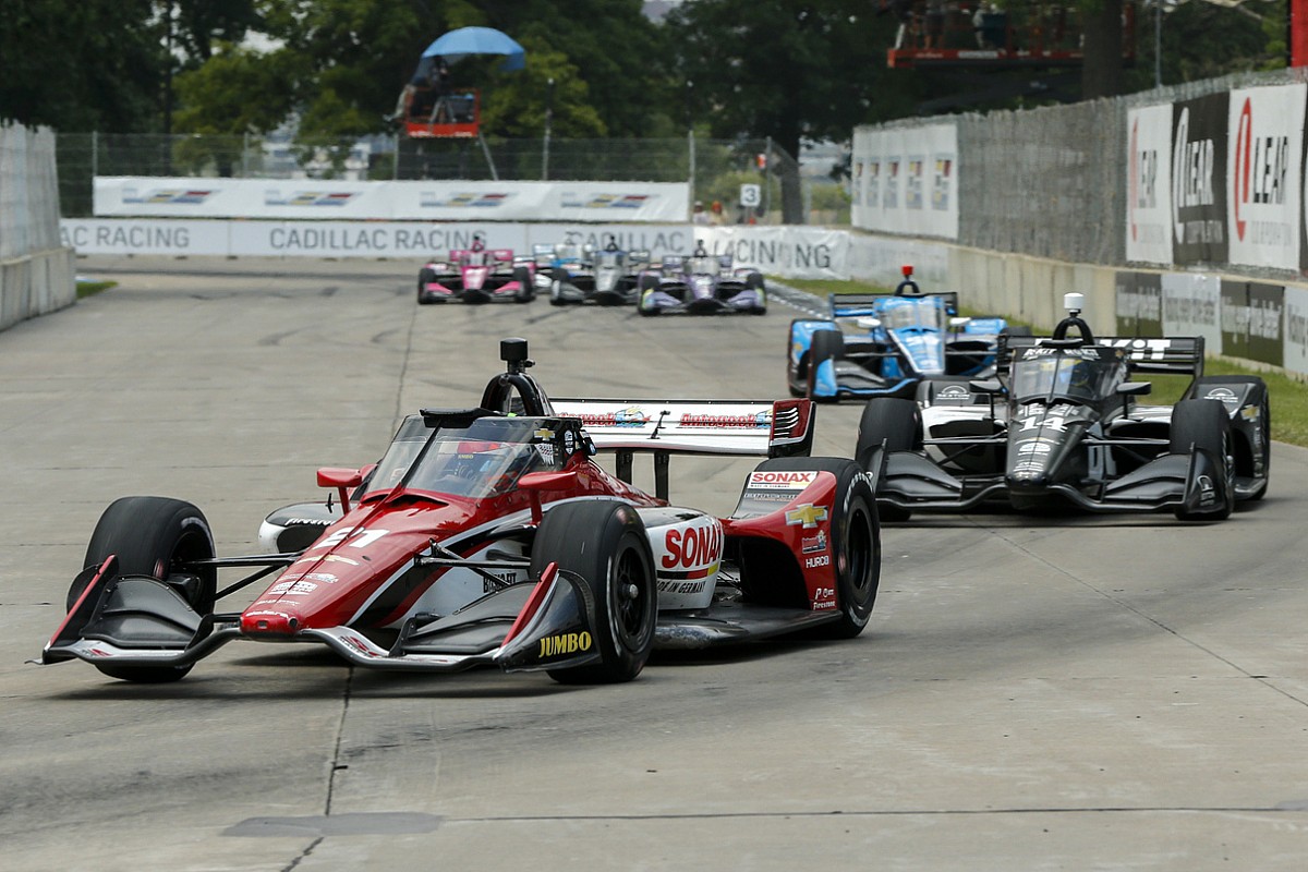 VIDEO: Een rondje IndyCar-onboards in Detroit, wauw!