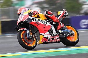French MotoGP: Marc Marquez quickest in mostly wet FP3