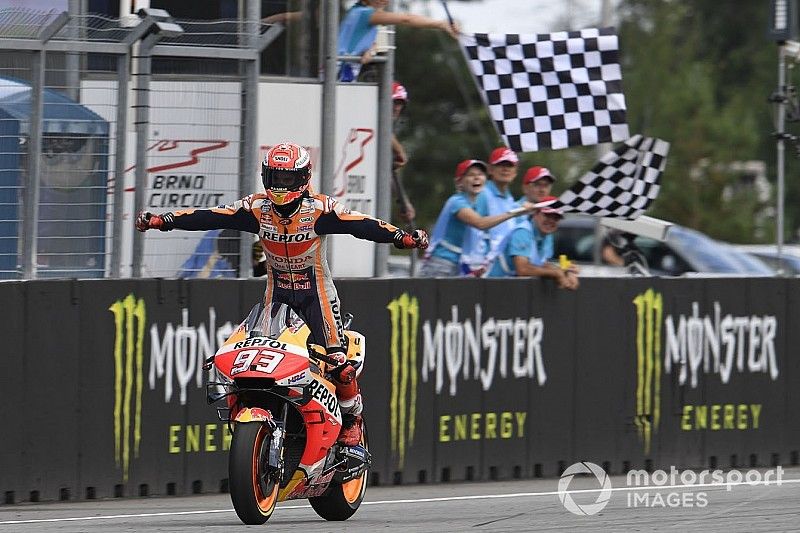 El semáforo del Gran Premio de la República Checa de MotoGP