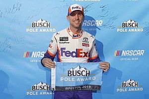 Denny Hamlin gives Toyota its first Cup pole of 2019 season