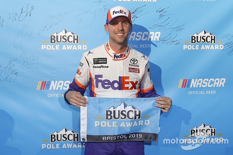 Denny Hamlin gives Toyota its first Cup pole of 2019 season
