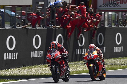 MotoGP Italia: Petrucci taklukkan Marquez, Rossi terjatuh
