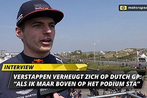 Verstappen blij met Dutch GP: "Als ik maar boven op podium sta"