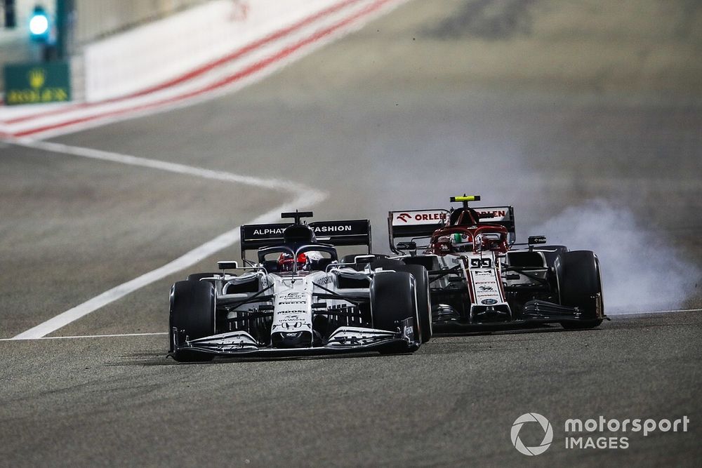 Daniil Kvyat, AlphaTauri AT01, Antonio Giovinazzi, Alfa Romeo Racing C39