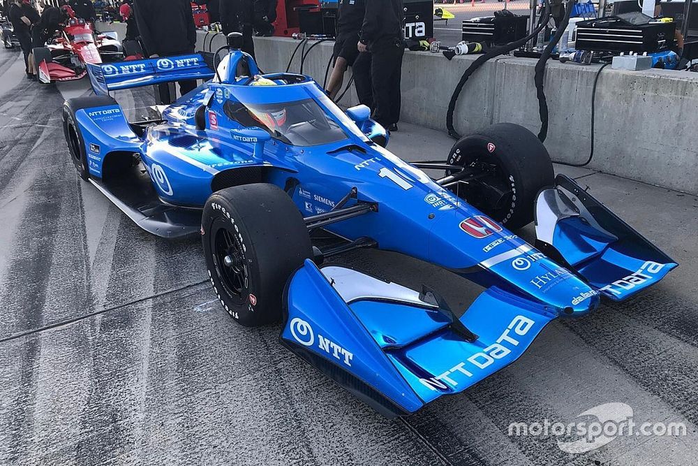 Alex Palou, Chip Ganassi Racing testing his Honda