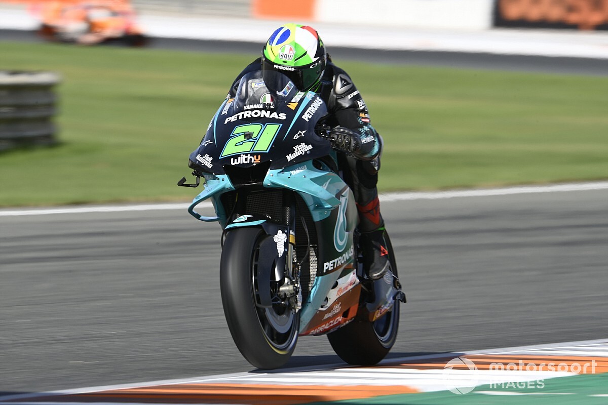 Un nuevo problema con los Michelin le costó la carrera a Morbidelli en Valencia