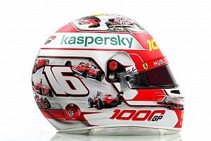 F1: Leclerc dedica il suo casco del Mugello ai 1000 GP Ferrari
