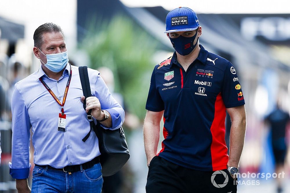 Max Verstappen, Red Bull Racing and Jos Verstappen 