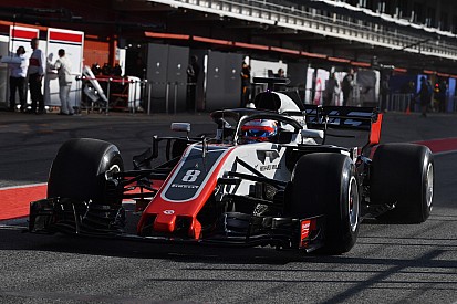 Test Barcellona, Giorno 1, Ore 11: Grosjean al top con le hypersoft