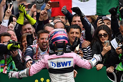 VIDEO: así festejó Sahara Force India con Sergio Pérez