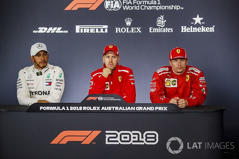 Las palabras entre Hamilton y Vettel solo fueron broma