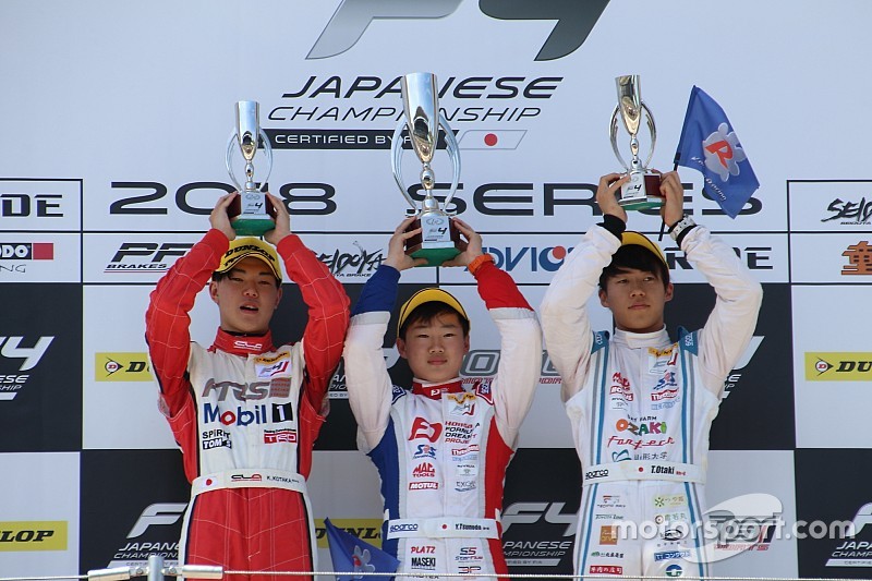 FIA-F4第6戦は大クラッシュが発生しSC先導で終了、角田が5連勝をマーク
