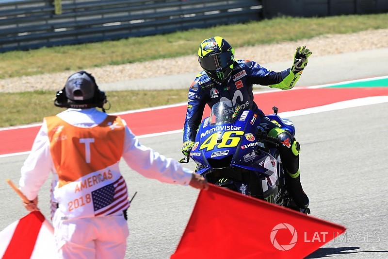 Valentino Rossi se va positivo de Austin