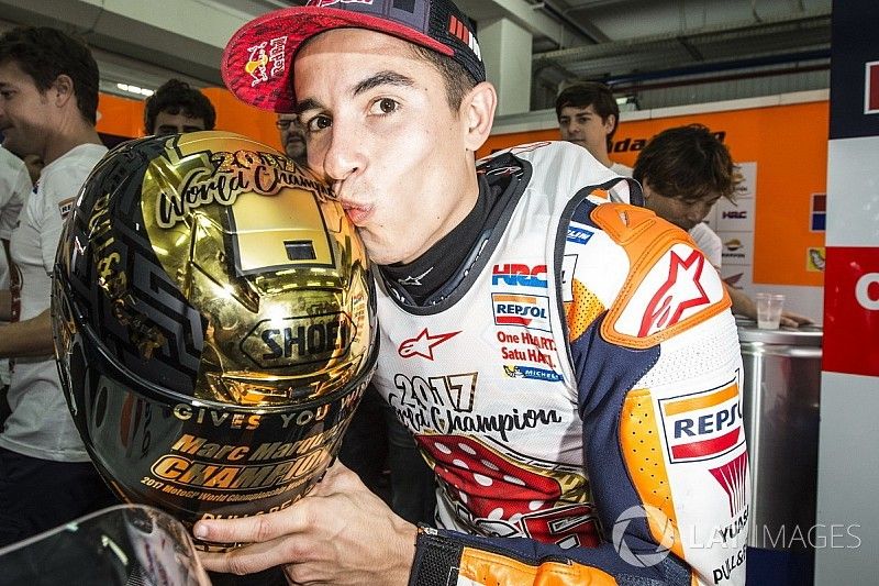 GALERÍA: los festejos de Márquez como campeón del mundo