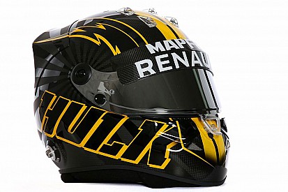 Fotogallery: Hulkenberg presenta il nuovo casco per la F.1 2018
