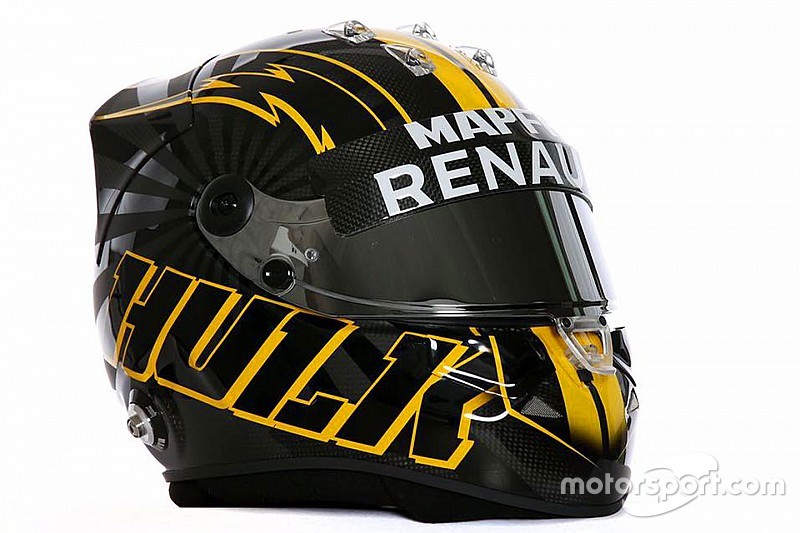 <b>Nico Hulkenberg</b> presume su nuevo casco en redes sociales