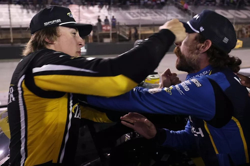 Carson Hocevar, Spire Motorsports, Ryan Blaney, Team Penske