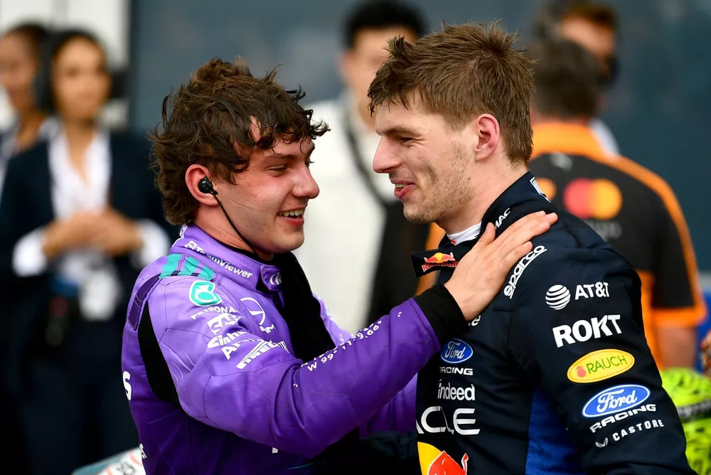 Andrea Kimi Antonelli, Mercedes, Max Verstappen, Red Bull Racing
