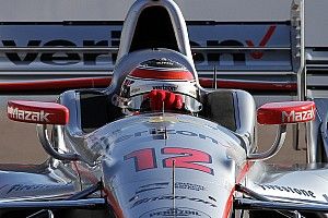 Power dominates first practice at Detroit