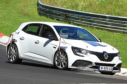 Renault Megane RS Trophy spied performance testing At Nurburgring