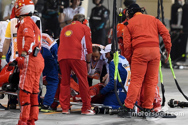 Ferrari jelaskan kesalahan yang akibatkan mekanik patah tulang