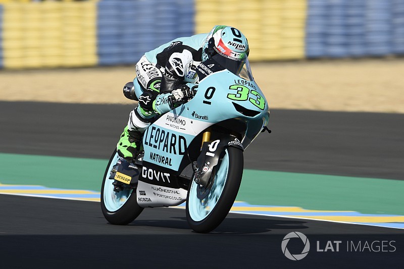Moto3 Le Mans: Bastianini rapste in frisse warm-up