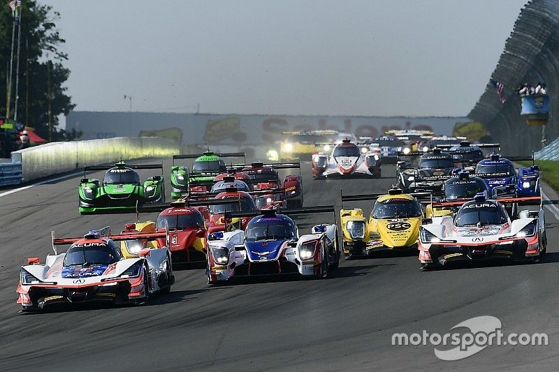 #6 Acura Team Penske Acura DPi, P: Dane Cameron, Juan Pablo Montoya, #32 United Autosports Ligier LMP2, P: Phil Hanson, Bruno Senna, Paul Di Resta, #7 Acura Team Penske Acura DPi, P: Helio Castroneves, Ricky Taylor, #85 JDC/Miller Motorsports ORECA 07, P: Simon Trummer, Robert Alon, Nelson Panciatici