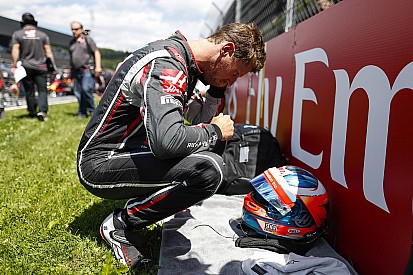 Grosjean 4e : "J’en ai pris tellement dans la tronche"