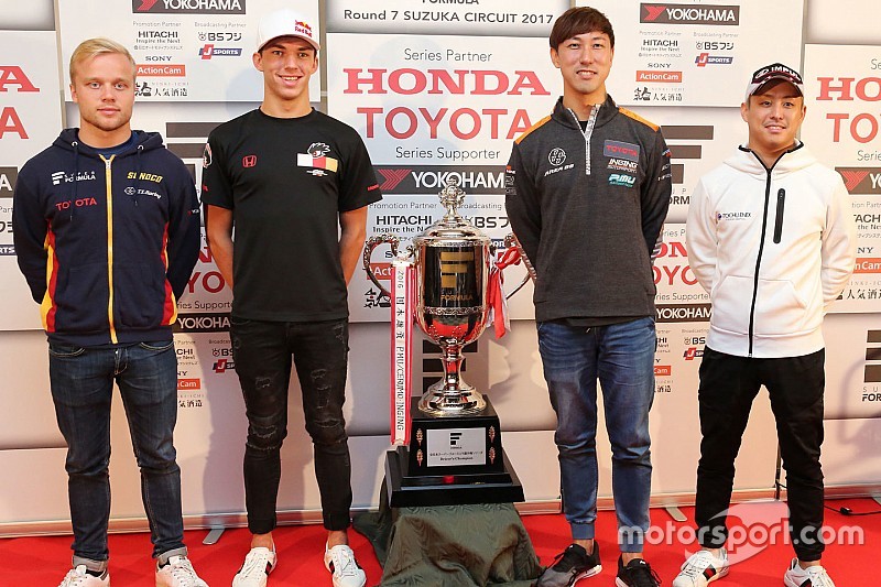 自力タイトルの可能性残す4人が会見。石浦「全力で最後まで戦いたい」