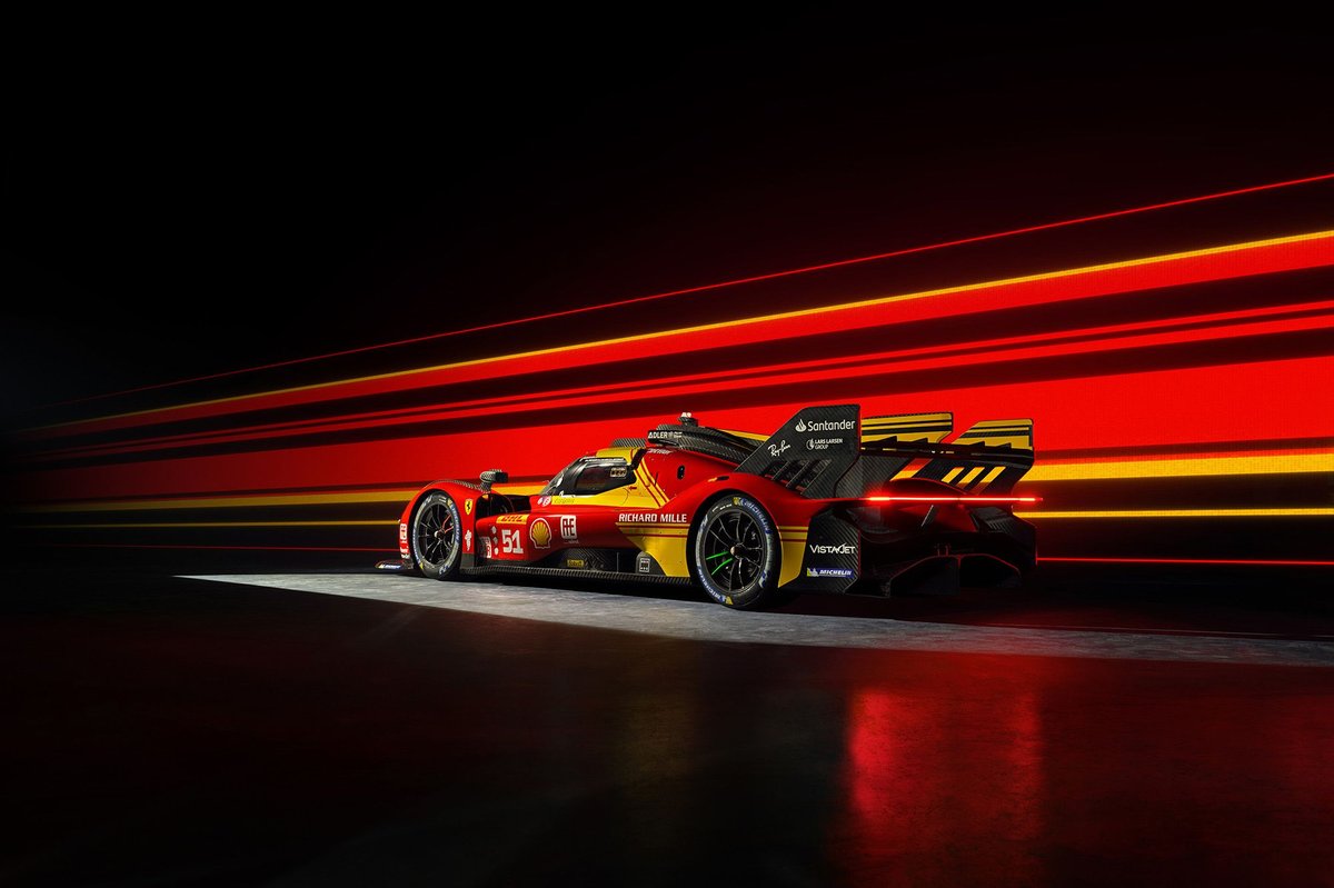 フェラーリ、2024年WECに挑む499Pの新カラーリング発表。昨年は