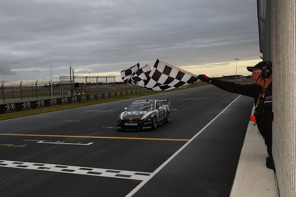 Race winner Andre Heimgartner, Kelly Grove Racing Ford