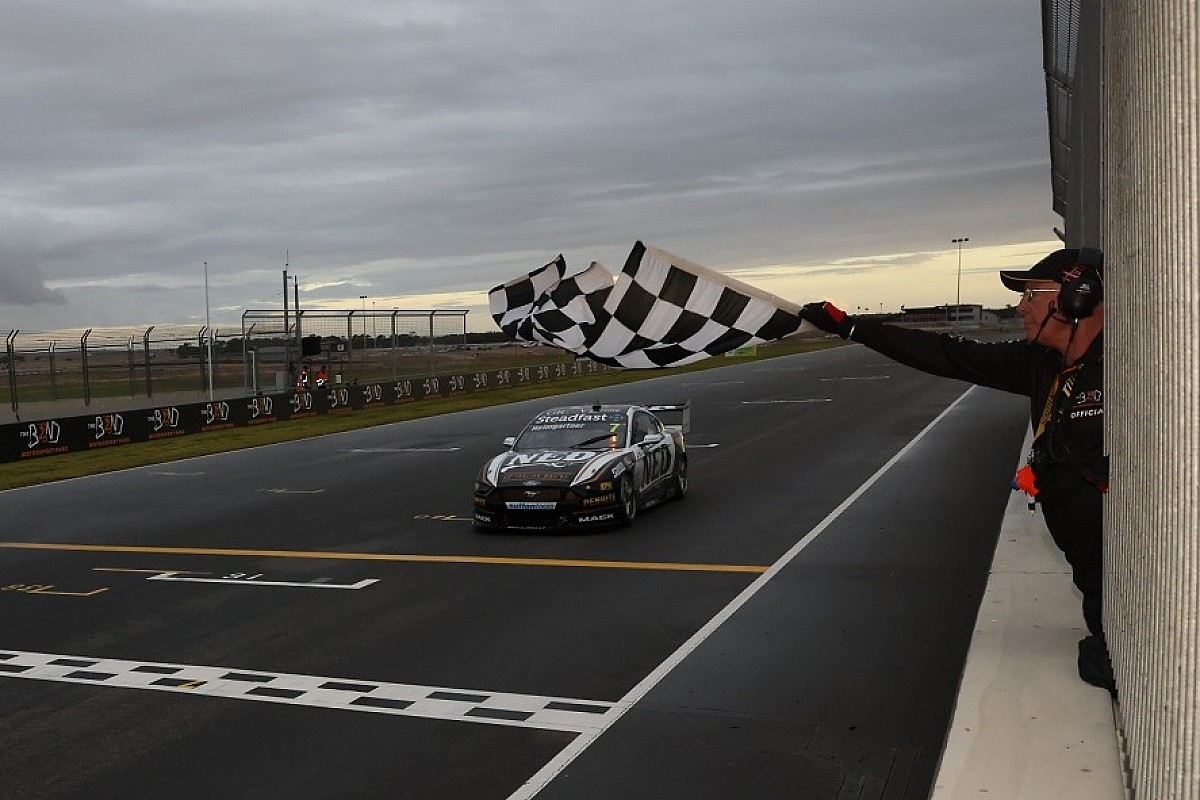 The Bend Supercars: Heimgartner takes maiden win despite penalty