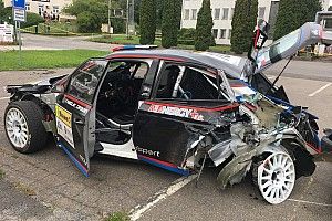 Грязин разбил машину и сошел на Ралли Злин