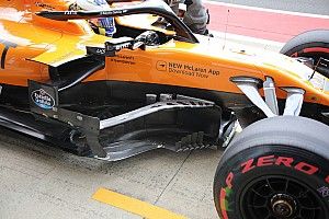 McLaren: che boomerang sul bargeboard della MCL34!