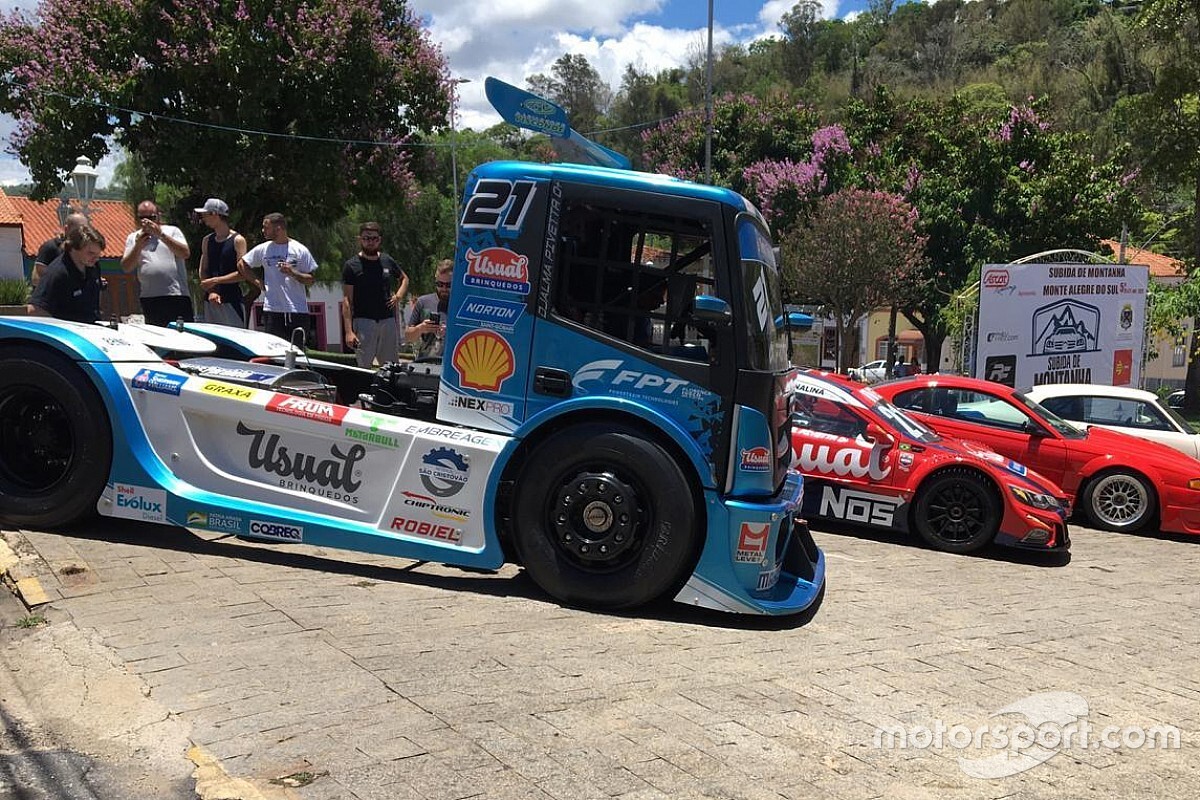 VÍDEO: Veja subida de morro com caminhão da Copa Truck no interior de São Paulo