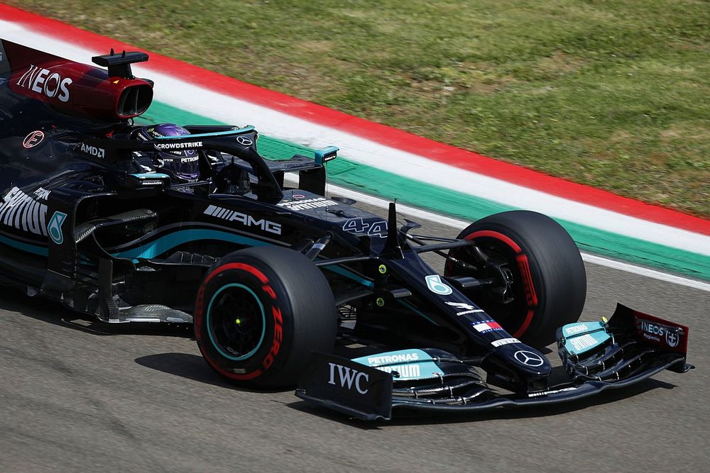 Mercedes F1 drivers "a lot happier" with W12 car at Imola