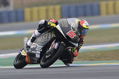 Moto3, Brno, Libere 3: Masia davanti a Fenati sul bagnato
