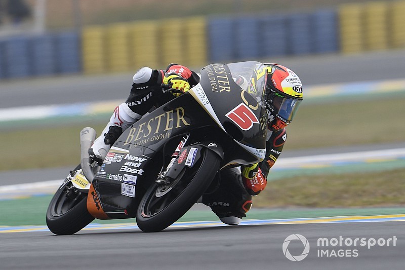 Moto3, Brno, Libere 3: Masia davanti a Fenati sul bagnato