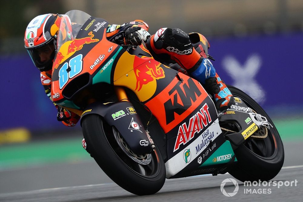 Moto2, Le Mans, Libere 2: Martin vola, paura per Marini